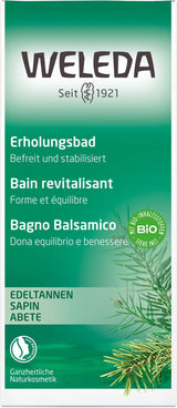 WELEDA, cosmética natural Esencia de Baño Bio con aceites esenciales de abeto y abeto para relajación y cuidado, aditivo de baño para la fuerza interior, 200 ml Ducha y baño Naty Shop