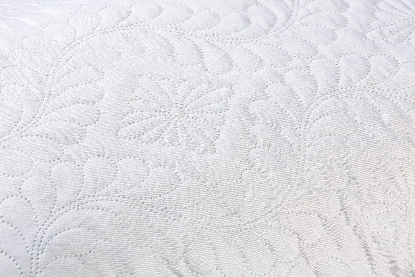 VIP Almohada Muy Importante V.I.P. Almohada Memory Flake Almohada Blanca 45 X 75 cm Funda Acolchada de Poliéster Súper Transpirable Suave Made in Italy Naty Shop Almohadas Estándar