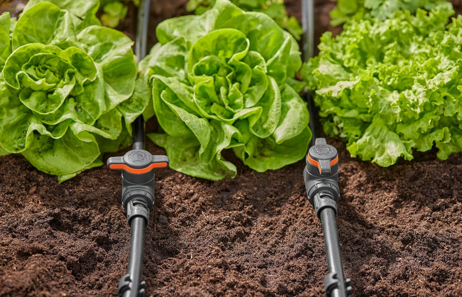 Válvula de regulación y cierre Gardena Micro-Drip-System de 13 mm (1/2 pulgada): cierre sencillo de tuberías y regulación continua del caudal de agua, accesorio para colocar tuberías de goteo (13207-20)