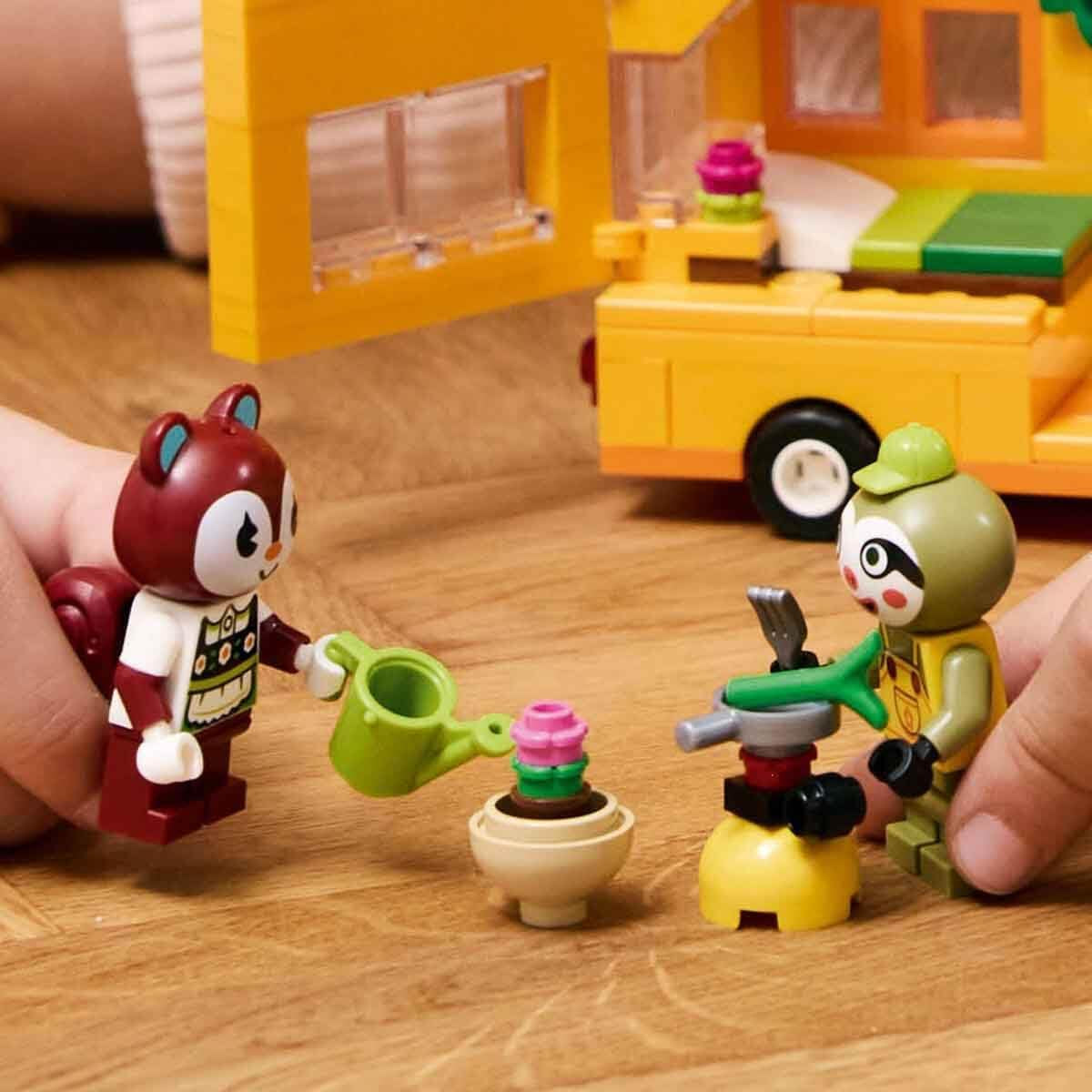LEGO Animal Crossing Juego de rol Caravana y Jardín de Gerd Coche de juguete para niños de 7 años Niñas y niños Regalo Videojuego de juguete con figuras de animales 77054 Juegos de construcción Besuche den LEGO-Store