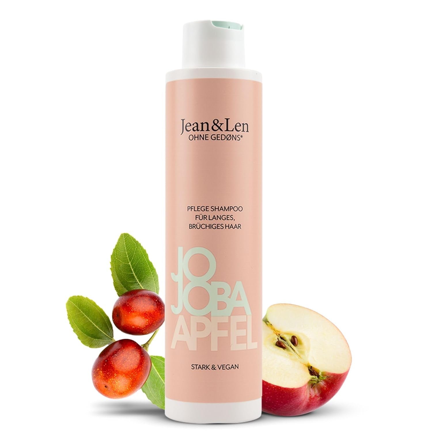 Jean & Len Care Champú Jojoba & Manzana, nutre el cabello largo y frágil, 300 ml Ducha y baño Jean & Len 300 ml
