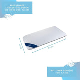 Almohada de espuma Genius Eazzzy 40X80 Cm altura 10Cm - Almohada de apoyo para el cuello con 2 grados de dureza + espuma de gel refrescante - Almohada para dormir de lado, boca arriba y boca abajo contra el dolor de cuello, almohadas estándar de poliéster Naty Shop