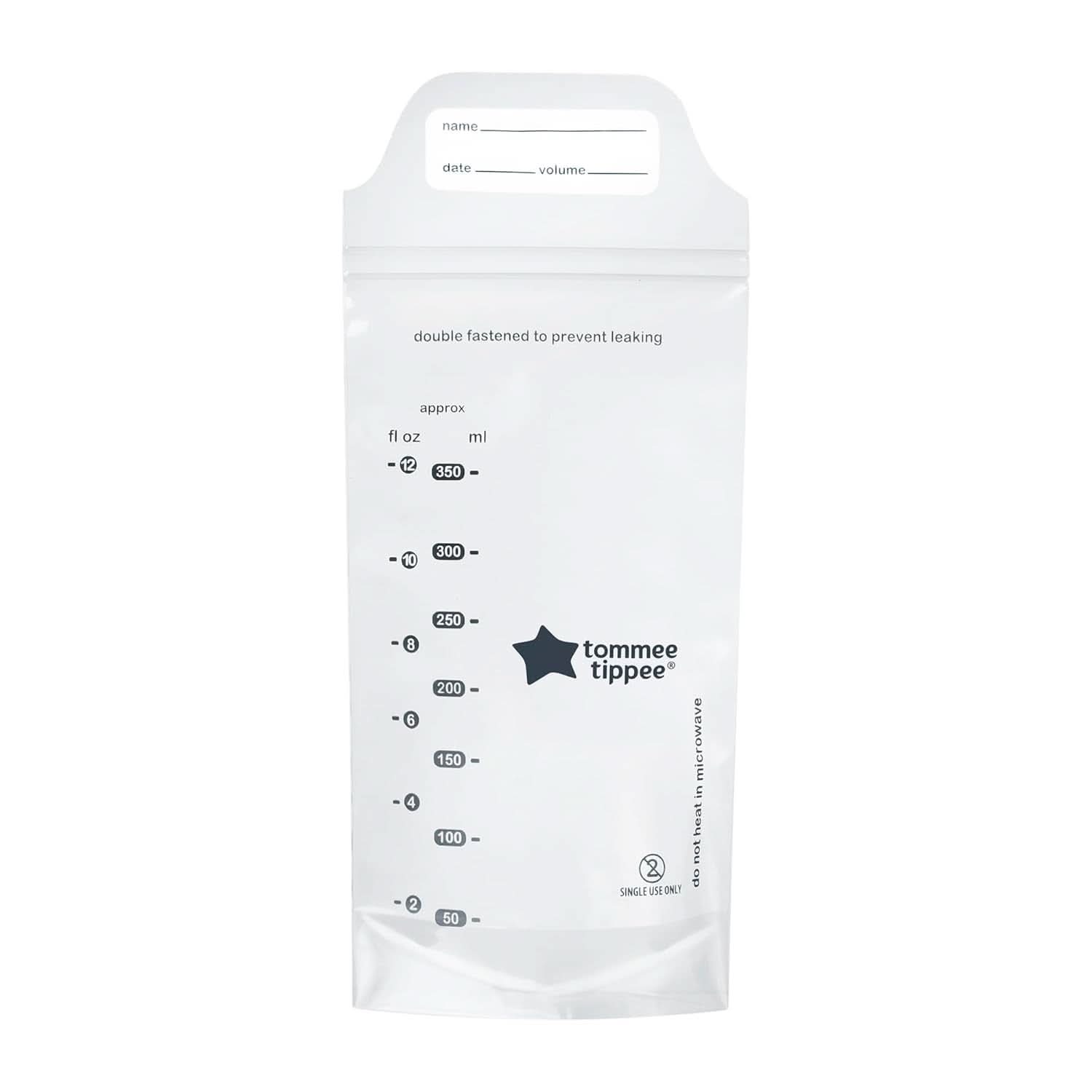 Tommee Tippee Closer to Nature Bolsas para conservar leche materna, preesterilizadas, 350 ml Accesorios Alimentación y Lactancia Bebe Naty Shop