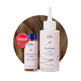 Set de tintes permanentes para el cabello Cobertura 100% de canas Coloración casera 0% amoniaco Tintes para el cabello Tintes multidimensionales Tintes para el cabello profesionales Naty Shop Tinte para el cabello Castaño claro Dorado 6G