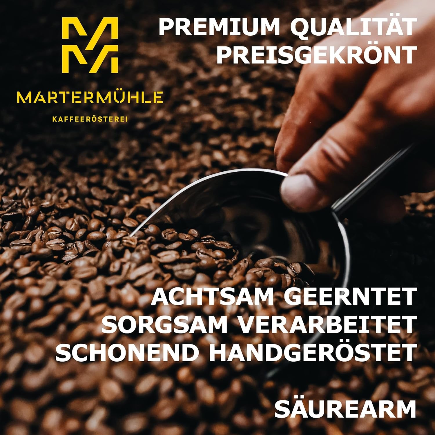 Martermühle Santos Kaffeebohnen 1kg suave I Arábica I Aroma: Almendra, Süssliche Milde I Ganze Kaffee-Bohnen schonend geröstet, säurearm