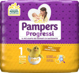Pampers Progressi Recién Nacido, 168 Pannolini, Taglia 1 (2-5 kg)