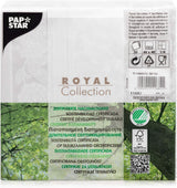 Papstar 11682 50 servilletas "Royal Collection" pliegue 1/4 40 X 40 cm "Adornos", blanco