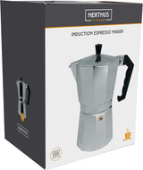 NERTHUS FIH 833 Cafetera espresso de inducción para 3 tazas, Cafetera espresso italiana clásica