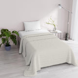 Colcha de verano Satin Stripes, poliéster, crema, 260X250 Cm Edredones y edredones Naty Shop Crema 170X250 Cm