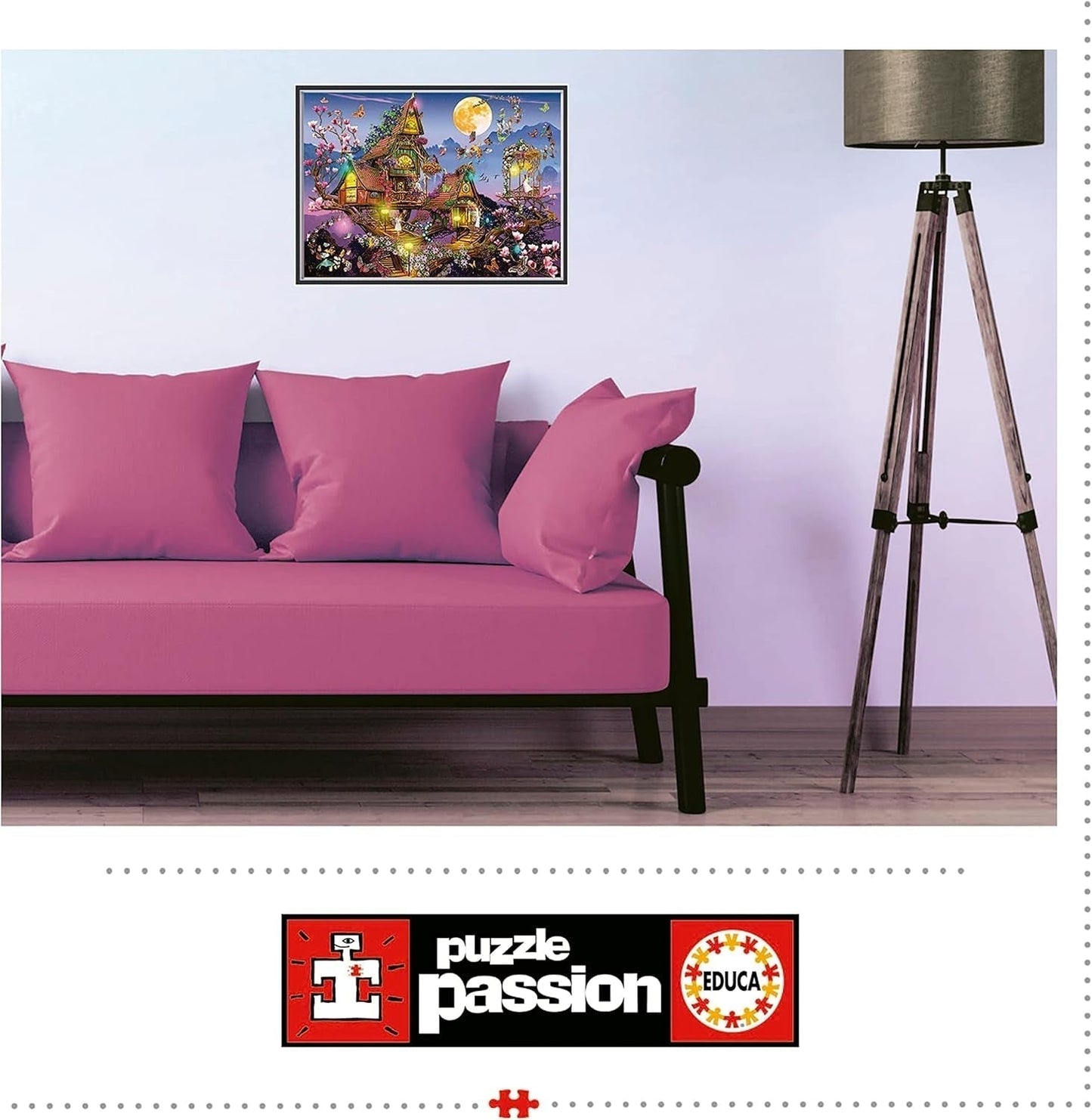 Educa - Puzzle 500 piezas para adultos | casa de hadas, puzzle de 500 piezas para adultos y niños a partir de 11 años, fantasía, cuentos de hadas, hadas (19554) Puzzle Naty Shop