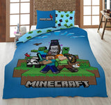 Juego de cama infantil Minecraft Ready to Survive Ropa de cama de microfibra - Kids Naty Shop Título predeterminado