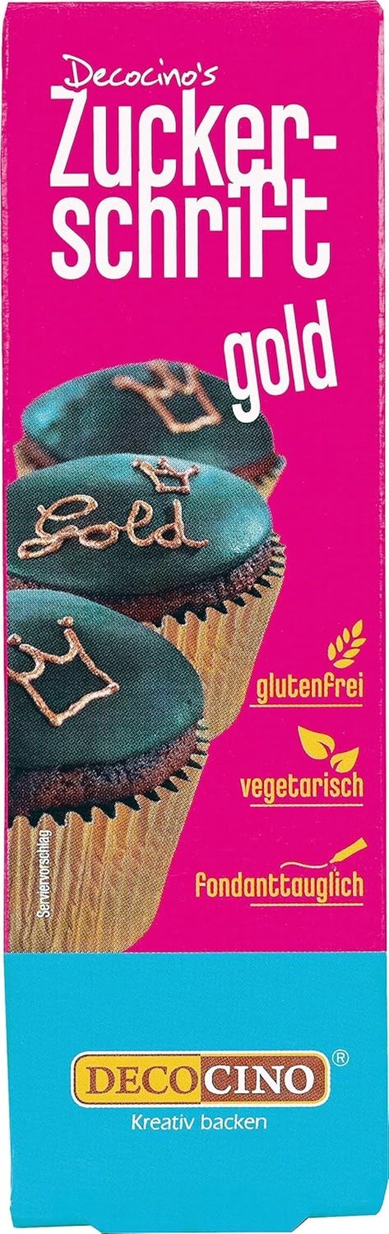 Decocino Letras de azúcar rojo - Letras para colorear alimentos - Práctico tubo para etiquetar fondant y glaseado - ¡Decoraciones para hornear pasteles, tartas y cupcakes! (Paquete de 2)