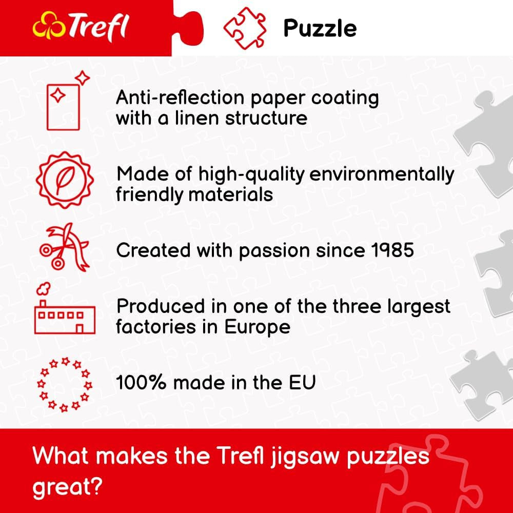 Trefl, Puzzle, Praga, República Checa, 500 piezas, Calidad Premium, Para adultos y niños mayores de 10 años Puzzle Naty Shop