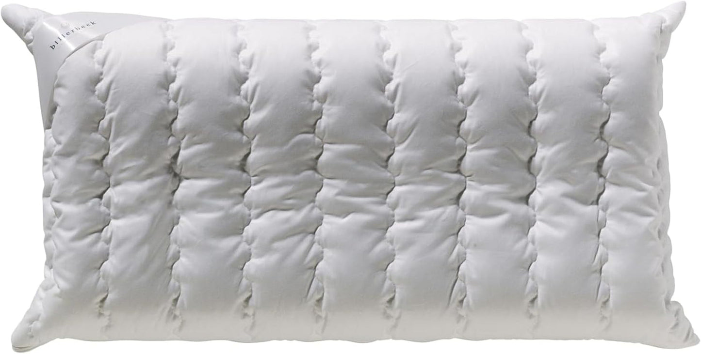 Billerbeck Pillow S20 Latex - Almohada para el cuello en 40 X 80 Cm - Almohada de apoyo para el cuello con núcleo de látex suave, blanco Naty Shop almohadas estándar Espuma viscoelástica