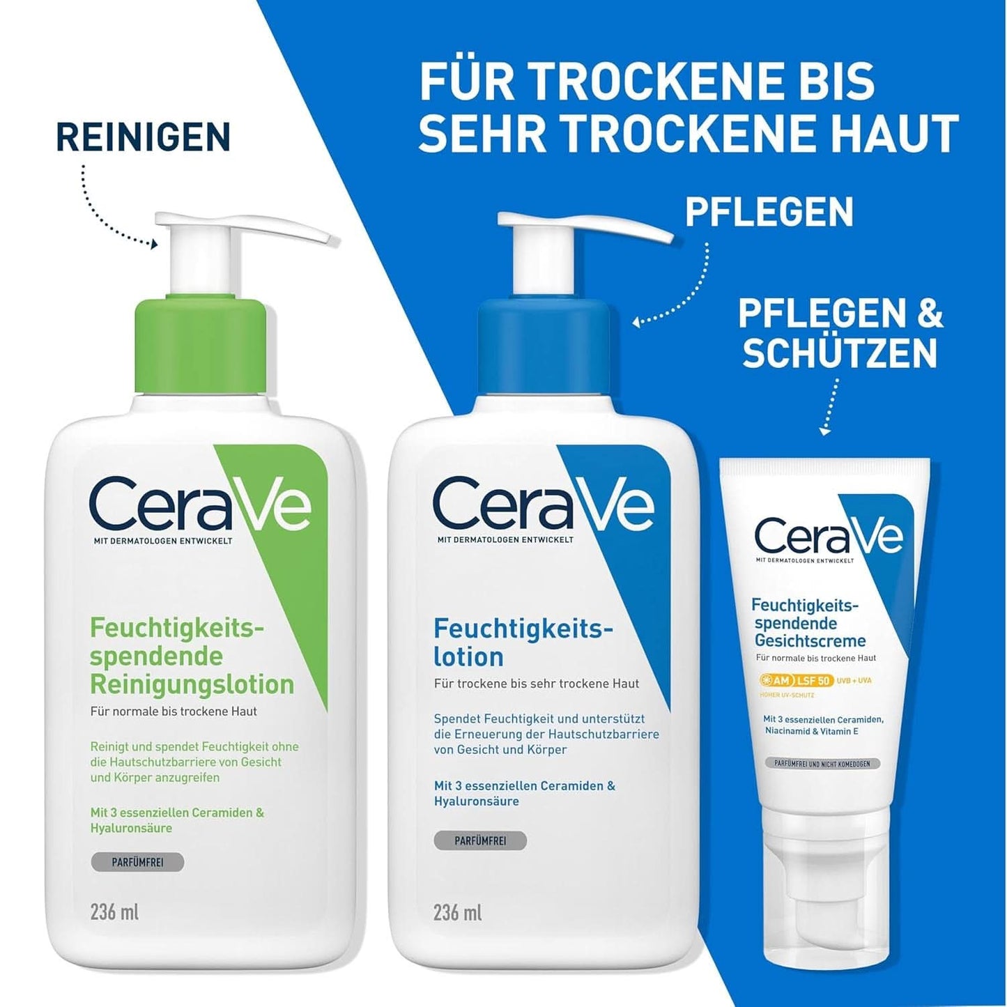 Cerave loción corporal con bomba dosificadora, indicada para dermatitis atópica y pieles secas o muy secas, 236 ml Cosmética y Belleza Naty Shop