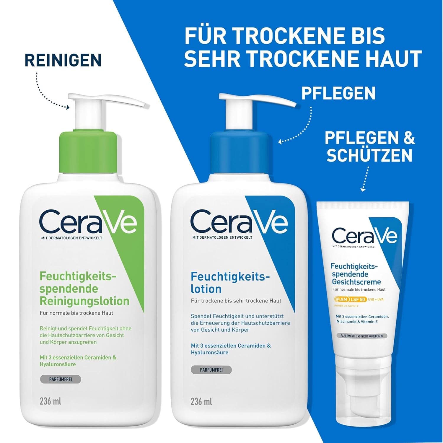 Cerave loción corporal con bomba dosificadora, indicada para dermatitis atópica y pieles secas o muy secas, 236 ml Cosmética y Belleza Naty Shop