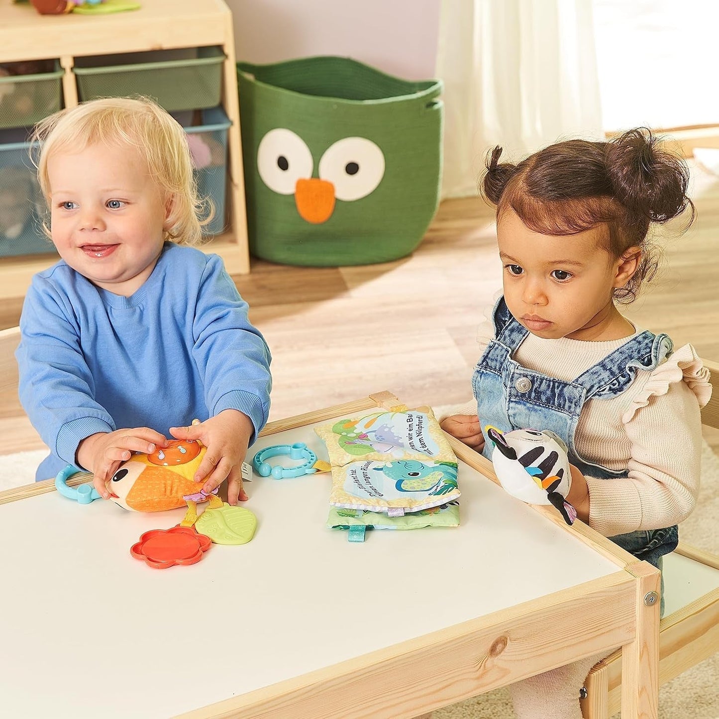 VTech Baby - Set de regalo Amigos de los animales del bebé - Set de juguetes con libro de tela, pájaro cantor y sonajero de cebra - De 0 a 24 meses Juguetes para bebés Naty Shop