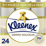 KLEENEX Dermo Douceur 4230420 Papel higiénico, 24 rollos (4 X 6 rollos) blanco, 24 Unité (Lote de 6)