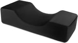 QWORK® Wimpernkissen, U-Förmiges Beauty Makeup Kissen, Ergonomisches Wimpernkissen Für Verlängerungen, Memory Foam Wimpernkissen Für Den Heimgebrauch Im Schönheitssalon (Schwarz) Almohadas ortopédicas cervicales Naty Shop