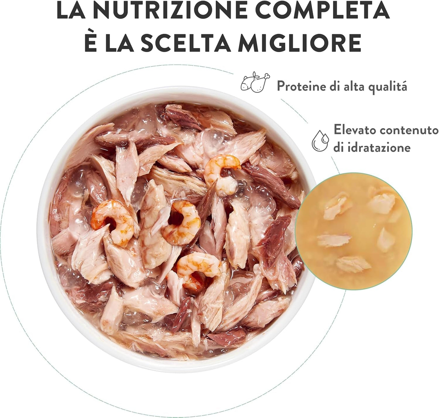 , Atún con pescado azul en gelatina, comida húmeda completa para gatos, en bolsita, con vitaminas adicionales, 100% natural, 6 x 85 g