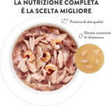 , Atún con pescado azul en gelatina, comida húmeda completa para gatos, en bolsita, con vitaminas adicionales, 100% natural, 6 x 85 g