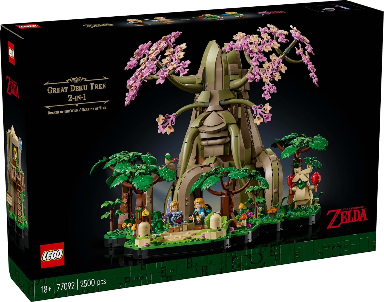 LEGO The Legend of Zelda Deku Tree 2-In-1 - pieza coleccionable con minifiguras de Princess Zelda y 3 Link - set de construcción para adultos e idea de regalo para fanáticos de los videojuegos - 77092 Juegos de construcción Besuche den LEGO-Store