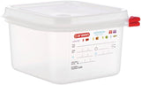 03350 PP Contenedor de alimentos GN con tapa, 1,1 l, 65 mm (4 piezas) Cajas de conservación de alimentos Naty Shop 1,7Ltr