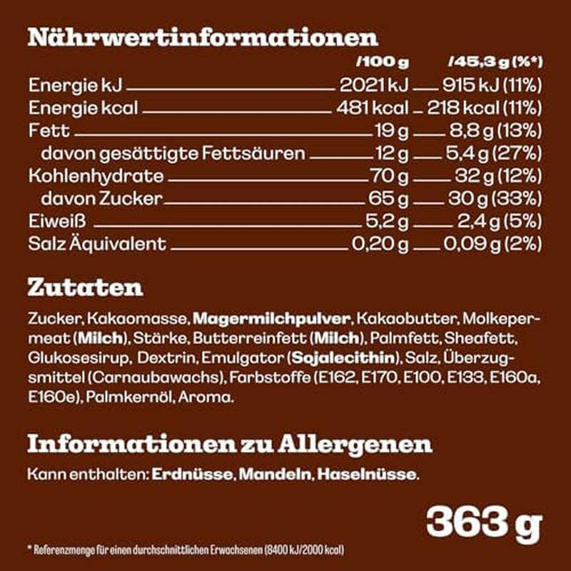 CONTENIDO: Bolsa de 363g de chocolate M&M'S, la mejor calidad gracias a los ingredientes seleccionados