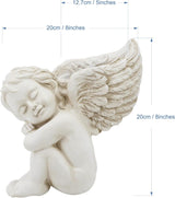 Maceta montada en pared y superficie plana, 20 cm de altura, cabeza de ángel, soporte de pared para flores, florero, cara de muñeca, maceta de resina, mesa, macetas