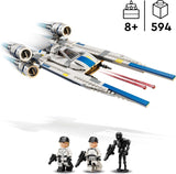 LEGO Star Wars 75399 Rebel U-Wing Starfighter - Juguete con función de ala oscilante y 3 minifiguras, incluidas Cassian Andor y la figura del droide K-2SO - Regalo para niños mayores de 8 años y fanáticos de Andor, temporada 2 Juegos de construcción Beuche den LEGO-Store