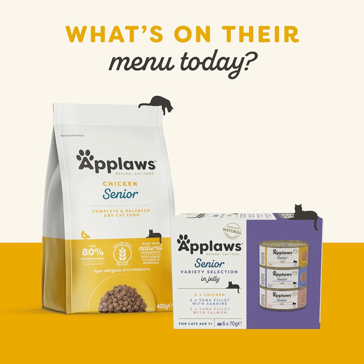 Applaws Premium Comida Húmeda Natural para Gatos, Selección de Pollo en Sopa 70g Sobres Porcionados (12x70g)