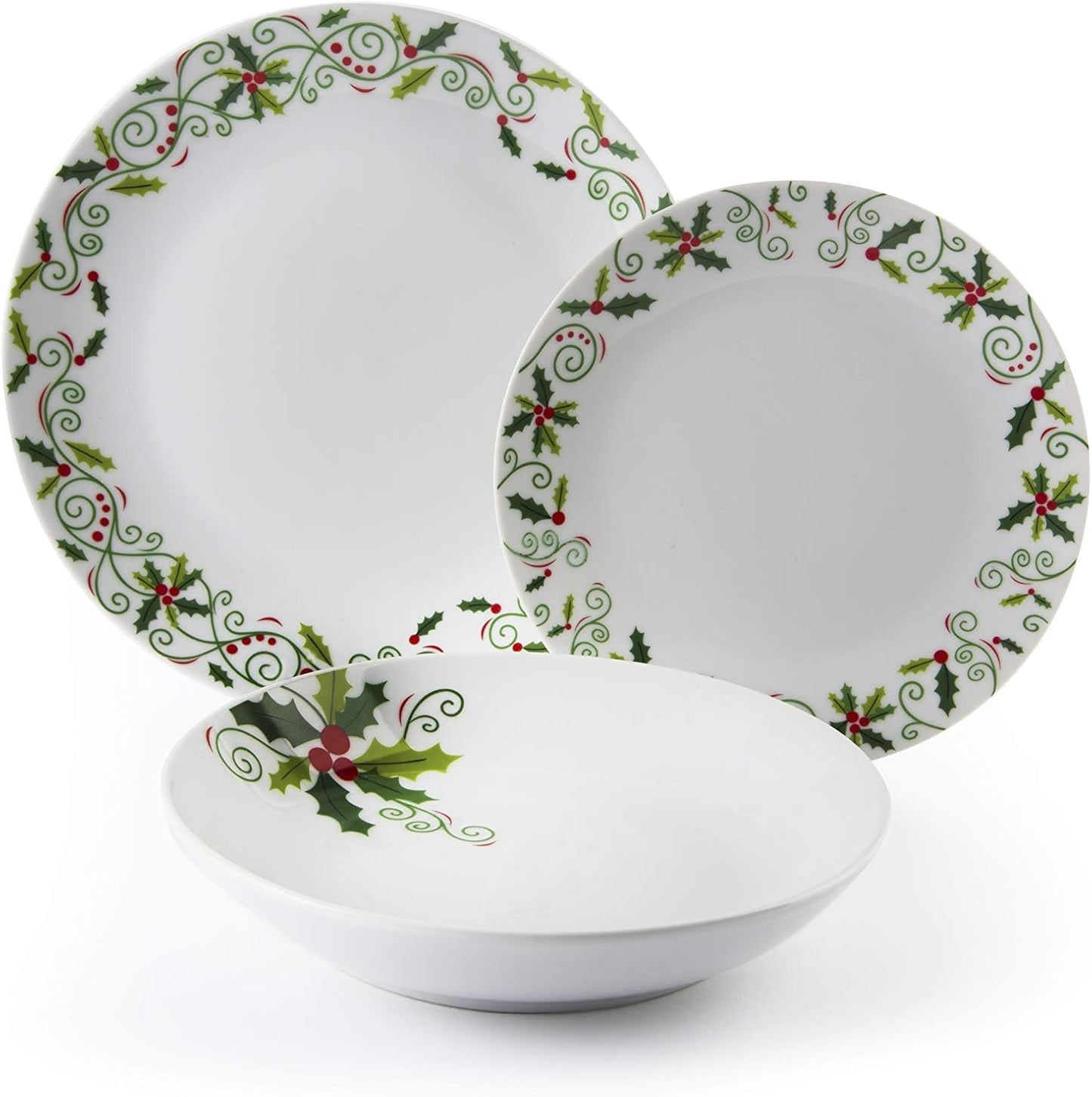 Excelsa SERV.TAV.18 PZ NAVIDAD ACEBO Weiß