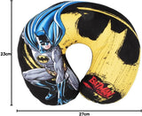 DC Comics Cojín Cervical Suave para Viaje en Coche Batman, Seguridad Infantil, Confort, Superhéroe, Hombre Murciélago, Cuscino Da Viaggio Auto, Azul Claro, Talla única, Almohadas de Viaje Naty Shop