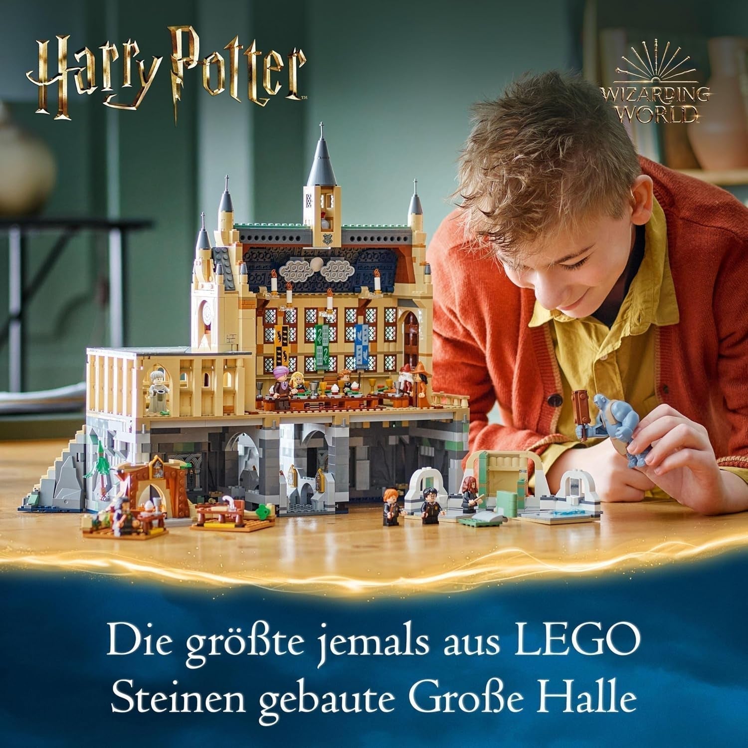 LEGO Harry Potter Castillo de Hogwarts: El Gran Salón, juguete coleccionable con 11 minifiguras incluida Hermione Granger, regalo mágico para niños y niñas 76435 Juegos de construcción Besuche den LEGO-Store