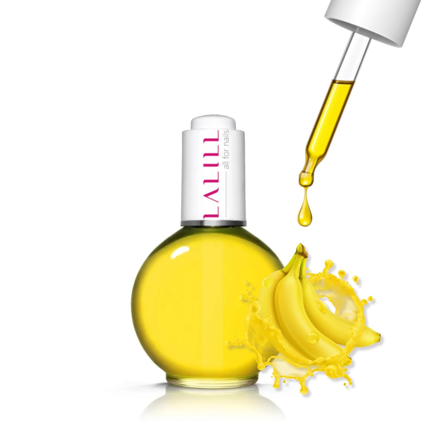LALILL Aceite para cutículas de uñas 75Ml - Himbeere Nagelpflegeöl - Nagelöl Pflege Für Nägel Nagelhaut - SPA Maniküre Naildesign Hände - Vegano - Con pipeta