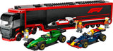 LEGO City F1 Transporter with RB20 & AMR24 F1 Racing Cars - Toy Car Transporter for Red Bull & Aston Martin Formula 1 Teams - Incl. 5 minifiguras: regalo para niños y niñas a partir de 8 años 60445 Juegos de construcción Besuche den LEGO-Store