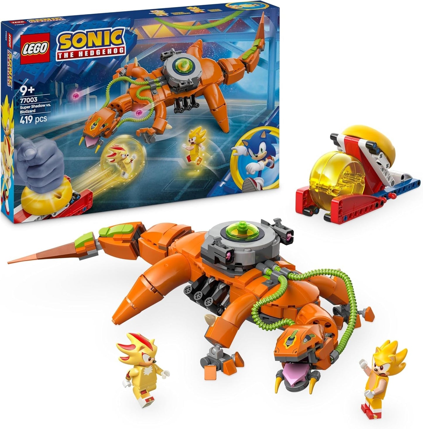 LEGO Sonic the Hedgehog Super Sombra Vs. Juguete de jugador Biolizard, regalo para niños y niñas, juego coleccionable para niños y fanáticos de los videojuegos con figuras de personajes 77003 Juegos de construcción Besuche den LEGO-Store Título predeterminado