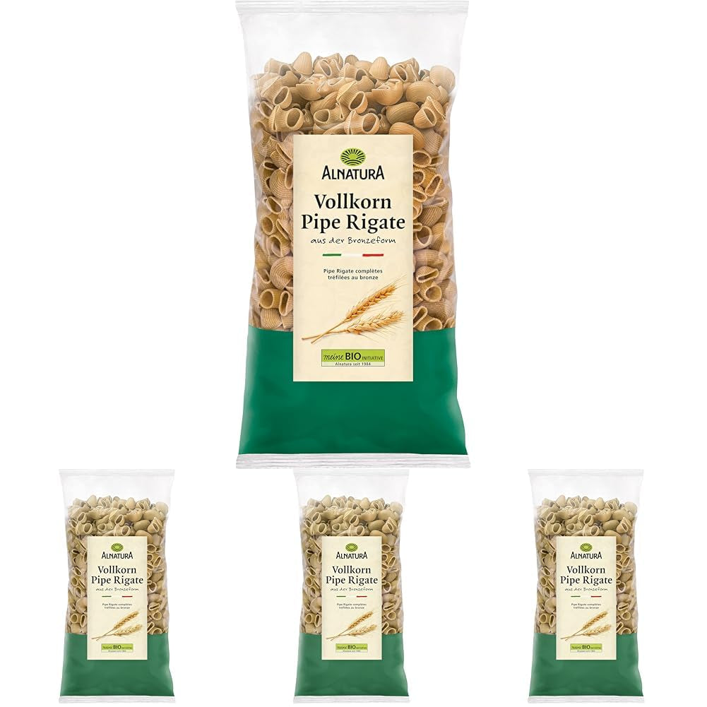 Pipe Rigate Pasta integral ecológica, vegana, 500 g