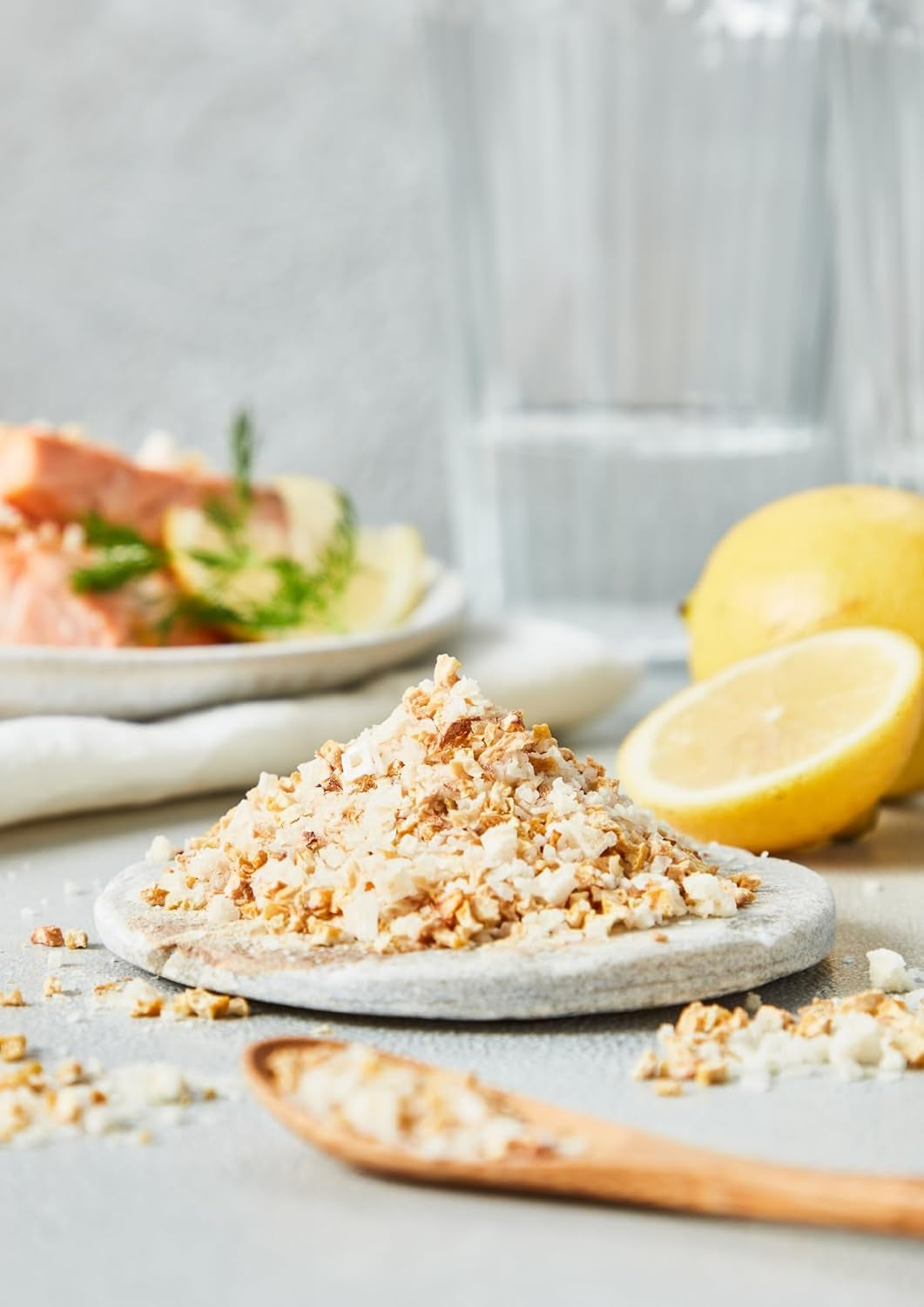 Fuchs Gewürze - Citronensalz | Toppingsalz con Pyramidenflocken y Zitrone | Crunchy Verfeinerung für Fisch und Gemüse | Sal de limón en calidad Premium | 60 g im wiederverschließbaren Gewürzglas