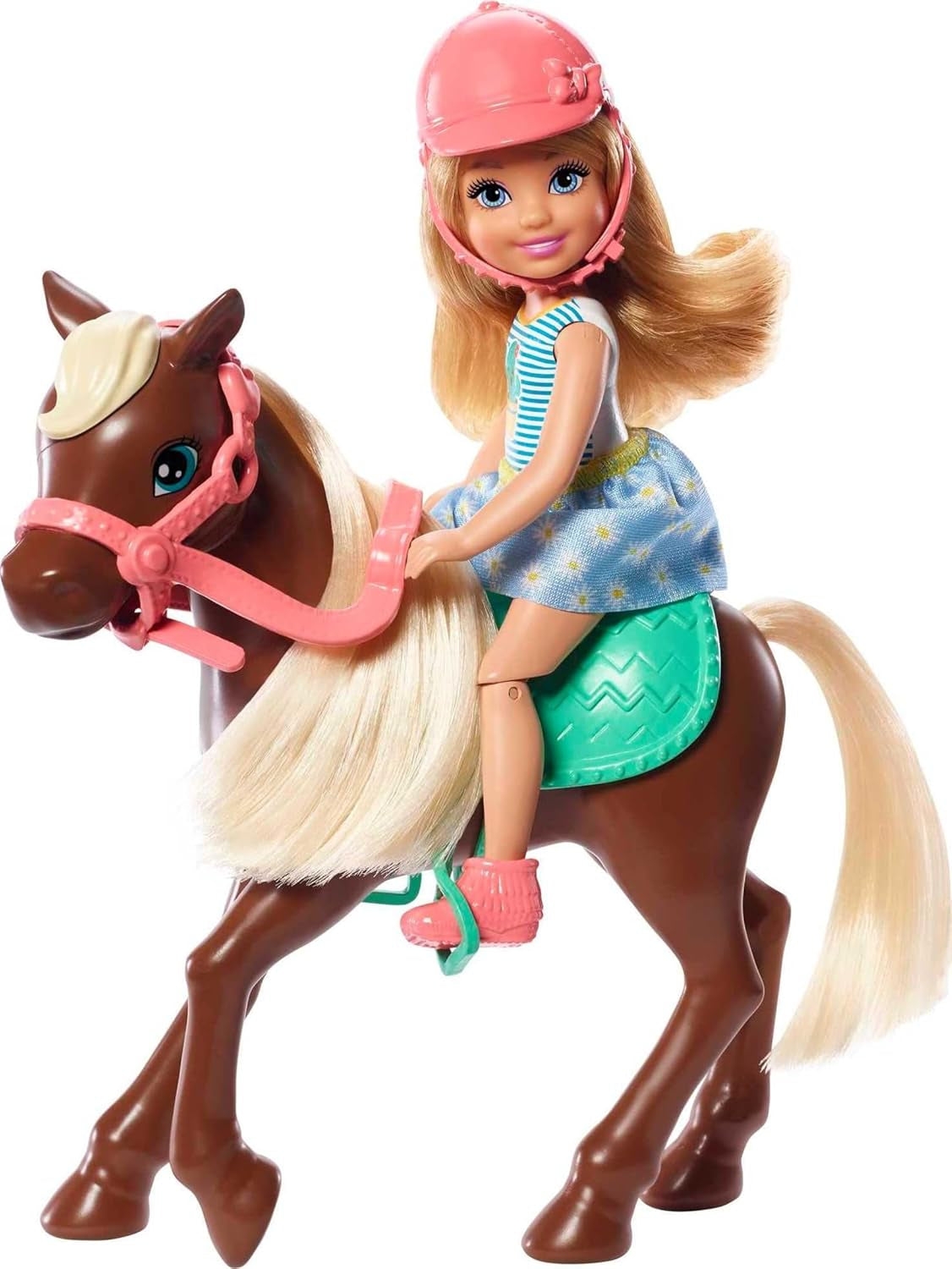 Barbie GHV78 - Juego Club Chelsea con muñeca y caballo, aprox. Rubia de 15 cm con ropa y complementos juguete regalo para niños de 3 a 7 años