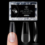Modelones Puntas de Uñas 510 Piezas - Juego de Puntas de Uñas de Cobertura Completa, Juego de Puntas de Gel, Puntas de Uñas de Resina PMMA Prepulidas, Uñas Artificiales para Pegamento en Nail Art DIY, Squoval Corto
