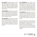 Greatvita Eritritol 1000 G | Kalorienfreie Süßungsmittel & Zucker-Alternativa | Zahnfreundlich, Gut Löslich y sin gluten | Ideal para comidas rápidas, postres y edulcorantes horneados Naty Shop