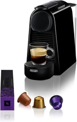 Cafetera espresso con cápsulas Nespresso De'Longhi Essenza Mini, negra | Presión de la bomba 19 bares | Depósito de agua 0,6 l | Para café expreso y pulmón | Pequeña cafetera espresso – Grandes momentos de café | EN85.B