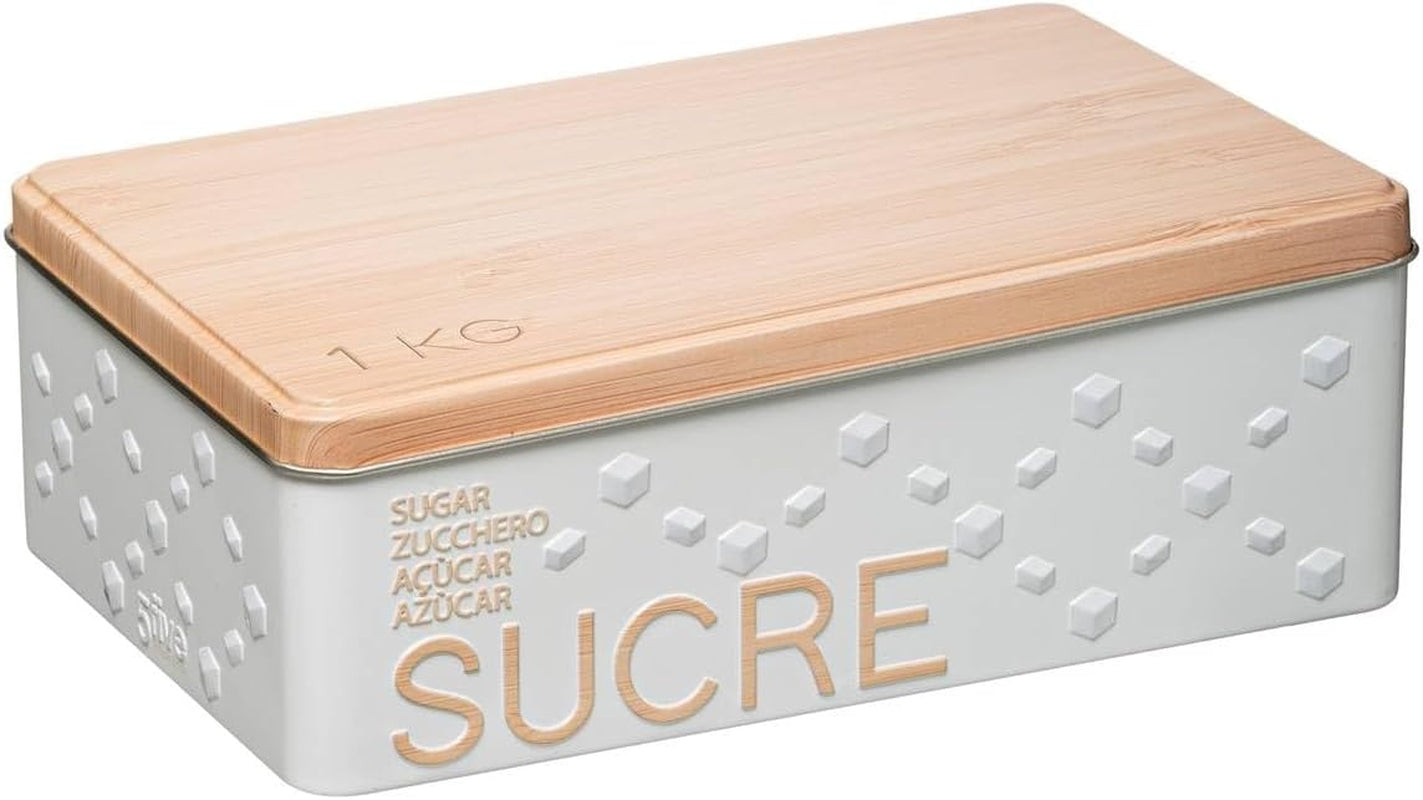 Cenicero metálico tipo cubo blanco "naturaleza escandinava" - 5 five Simply Smart