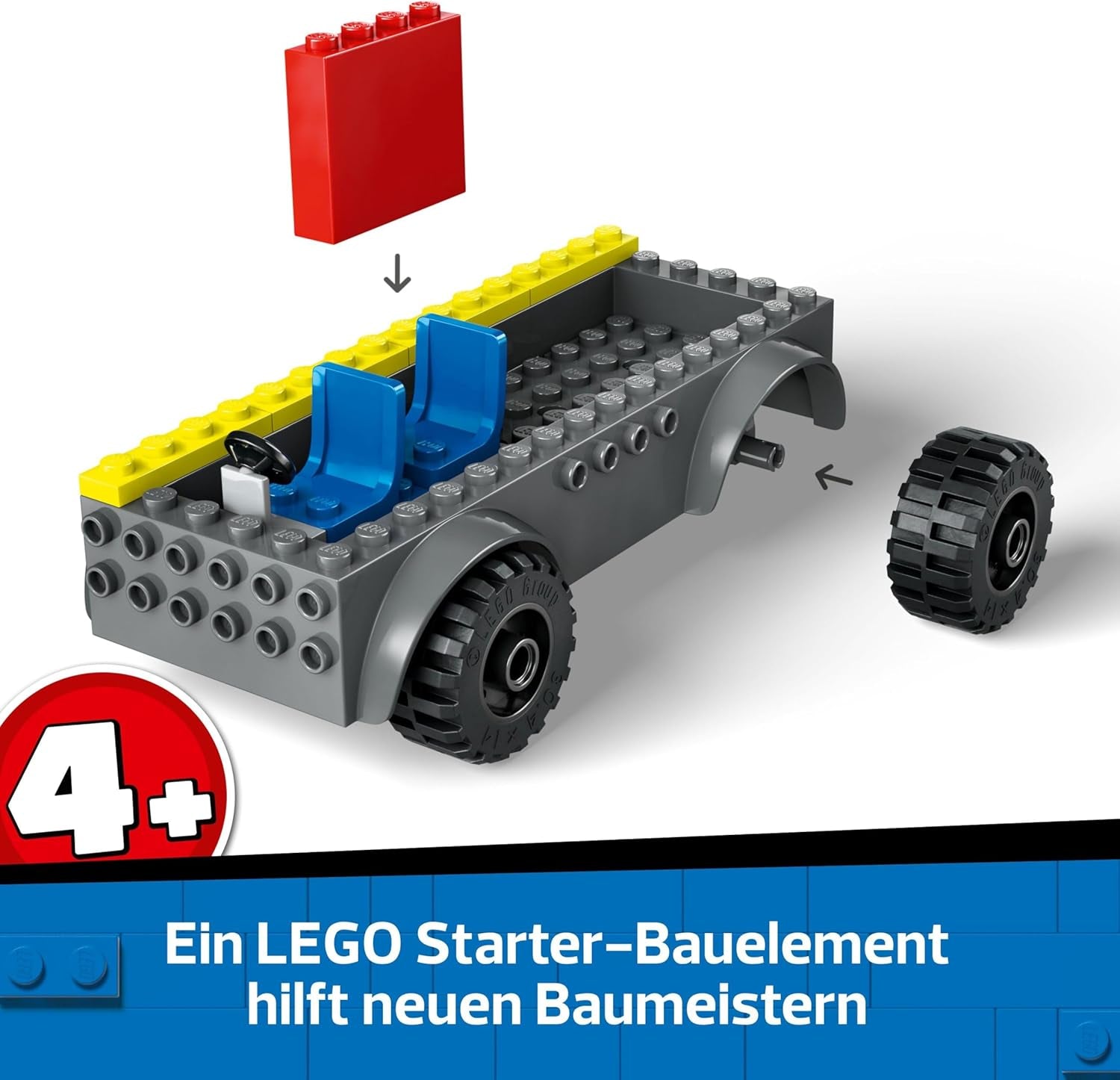 LEGO City Camión de bomberos con escalera - Camión de bomberos de juguete con 2 minifiguras de bomberos para niños y niñas a partir de 4 años - juguete educativo - regalo para preescolares 60463 Juegos de construcción Besuche den LEGO-Store