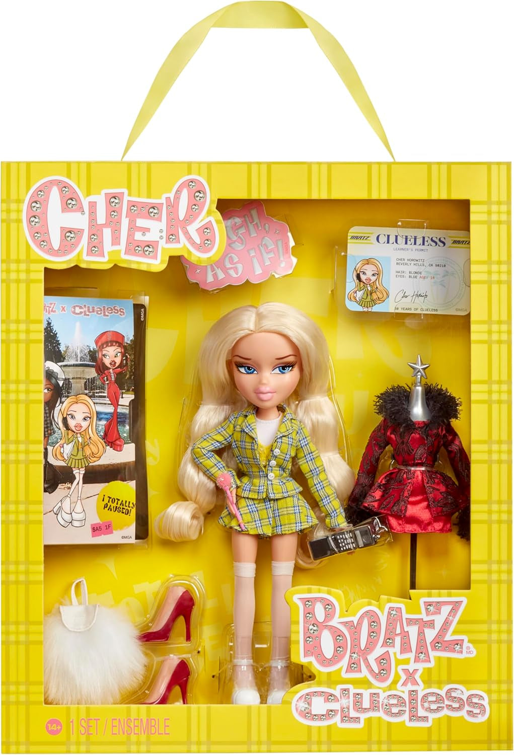 Muñeca Bratz Clueless Cher: muñeca de película coleccionable con atuendos y accesorios reales