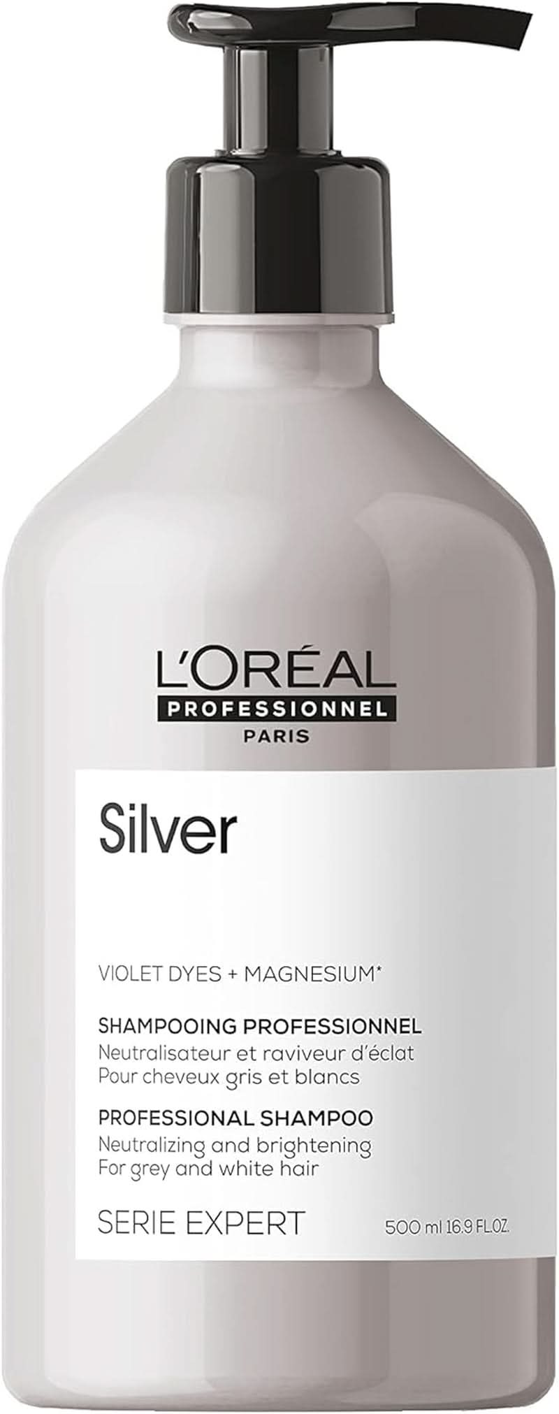 L'Oréal Professionnel Serie Expert Silver, Champú, 500 ml Ducha y baño Naty Shop
