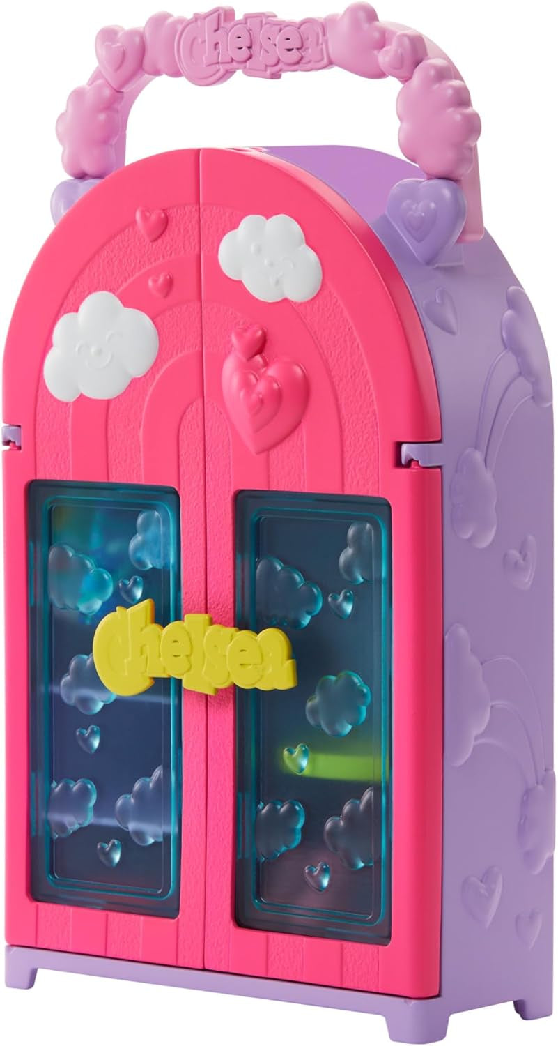 Barbie Chelsea Juego de Muñecas y Armario con Ropa y Accesorios, Juego de 17 Piezas, Plegable para Viajar, Jugar y Guardar, HXN03 Naty Shop Dolls