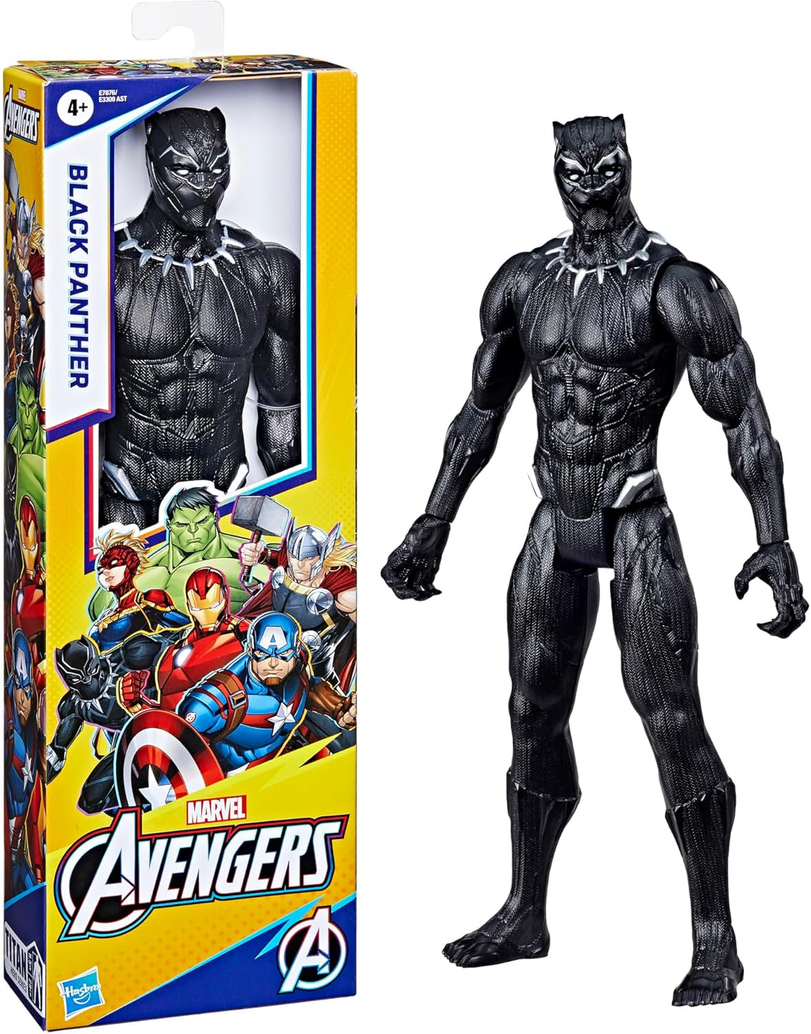 Figura de acción Marvel Avengers Titan Hero Series Black Panther, 30 cm de alto Figuras de acción Naty Shop