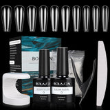 Pegamento para puntas de uñas, BOLASEN Pegamento para uñas extra fuerte, 4 piezas Pegamento para uñas agrietado, Pegamento para uñas, Pegamento para uñas artificial extra fuerte, Pegamento para uñas - 4 * 7 ml